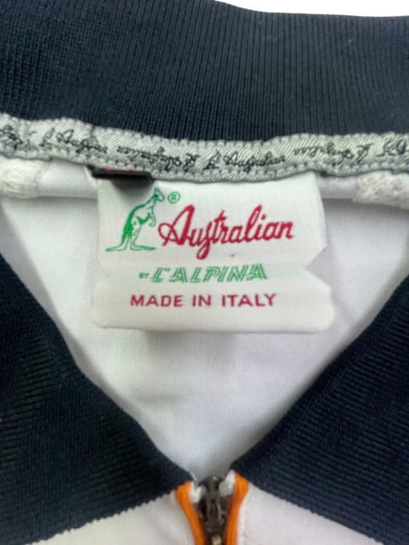 AUSTRALIAN BY L'ALPINA ΜΠΛΟΥΖΑΚΙ POLO VINTAGE LOGO ΛΕΥΚΟ ΑΝΔΡΙΚΟ XXL