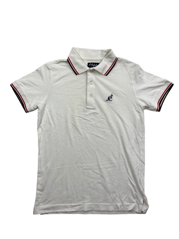Australian L’Alpina Polo Shirt Classic Logo White Men’s M
