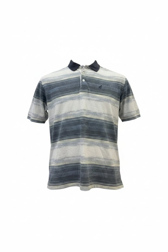 AUSTRALIAN POLO SHIRT STRIPED NAVY ΑΝΤΡΙΚΟ PRE OWNED L