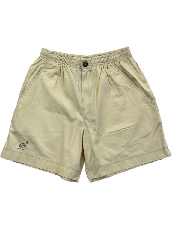Australian Vintage Beige Shorts Elastic Waist