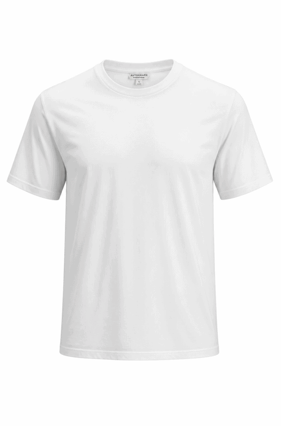 AUTOGRAPH T SHIRT MINIMAL WHITE ΑΝΤΡΙΚΟ PRE OWNED M