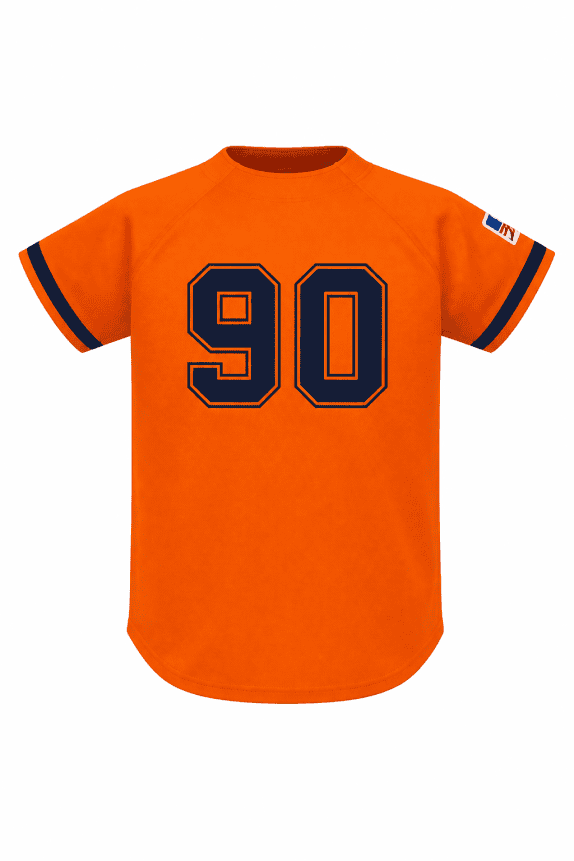 90s AVANTI BASEBALL JERSEY SPORTY ΠΟΡΤΟΚΑΛΙ ΓΥΝΑΙΚΕΙΟ PRE OWNED S