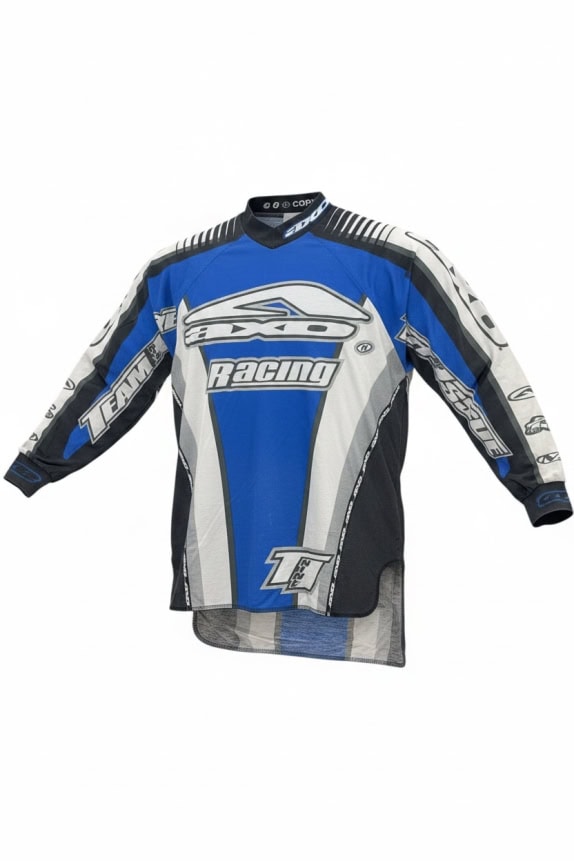AXO Racing Maglia Motocross Big Logo Blu Nero UNISEX XL