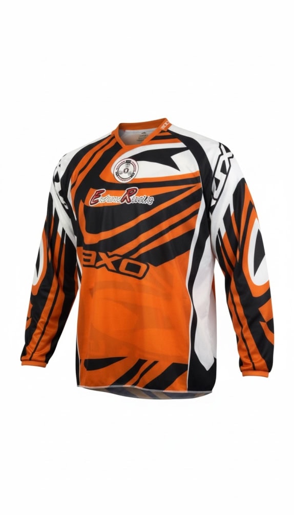 AXO Sport Maglia Motocross EnduroRieti Arancione/Nero Uomo L