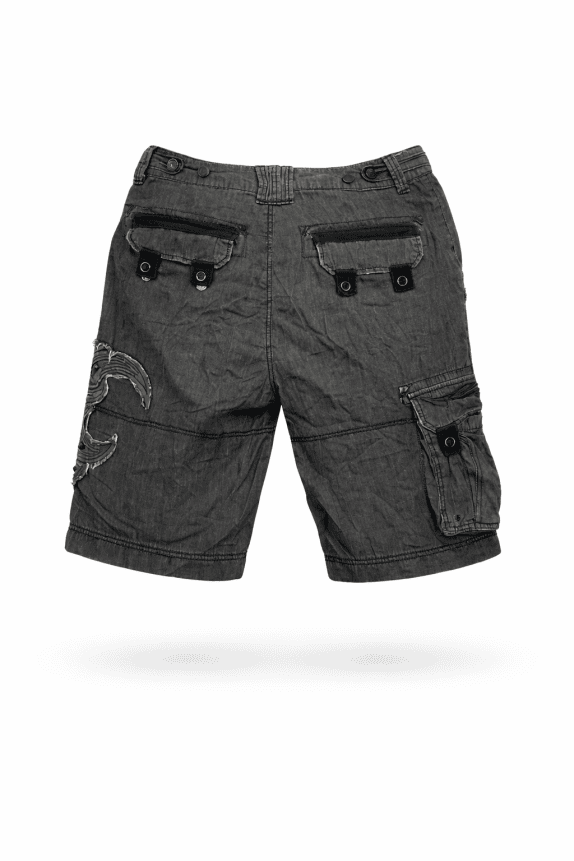 BAGGY CARGO SHORTS ΓΚΡΙ ΑΝΤΡΙΚΟ PRE OWNED L