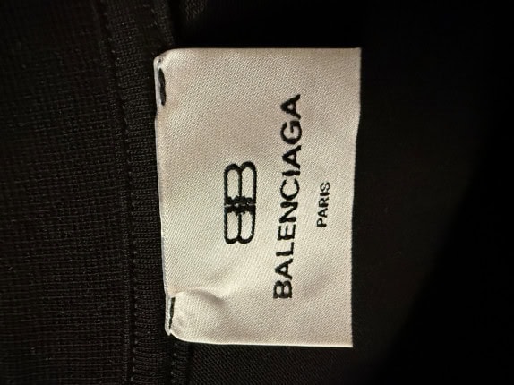 BALENCIAGA GRAPHIC TEE STREETWEAR BLACK MEN PRE OWNED