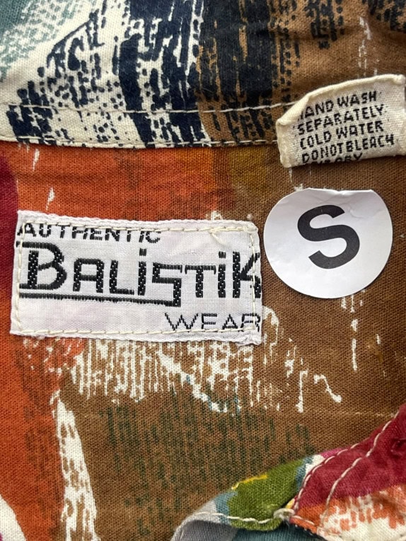 BALISTIK WEAR CAMICIA GRAPHIC MULTICOLORE UNISEX PRE OWNED S