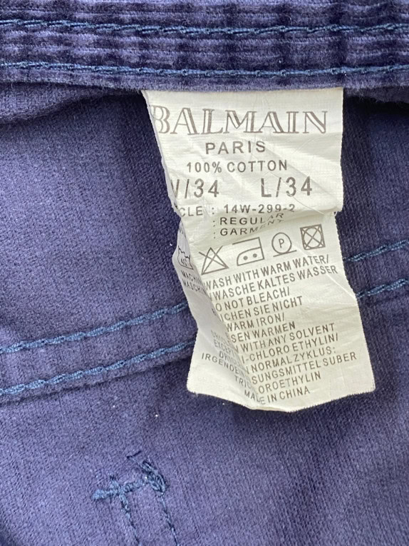 BALMAIN ΚΟΤΛΕ ΠΑΝΤΕΛΟΝΙ CLASSIC NAVY ΑΝΤΡΙΚΟ PRE OWNED L
