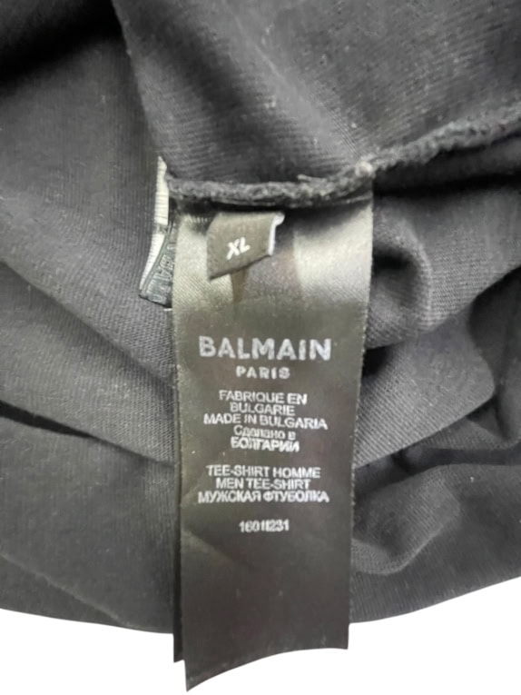Balmain Paris Black T-Shirt Men’s XL