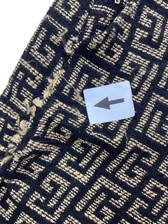 BALMAIN PARIS ΤΑΓΙΕΡ ΣΕΤ ΣΑΚΑΚΙ & ΦΟΥΣΤΑ MONOGRAM JACQUARD ΜΑΥΡΟ/ΧΡΥΣΟ ΓΥΝΑΙΚΕΙΟ M-L