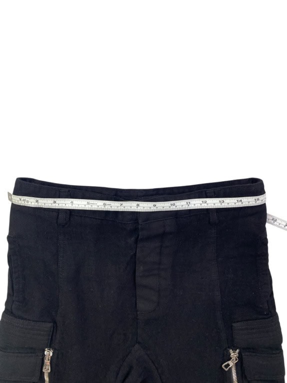 BALMAIN X HΜ CARGO PANTS UTILITY ΜΑΥΡΟ ΓΥΝΑΙΚΕΙΟ PRE OWNED S