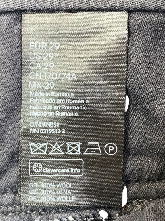 BALMAIN X HΜ CARGO PANTS UTILITY ΜΑΥΡΟ ΓΥΝΑΙΚΕΙΟ PRE OWNED S
