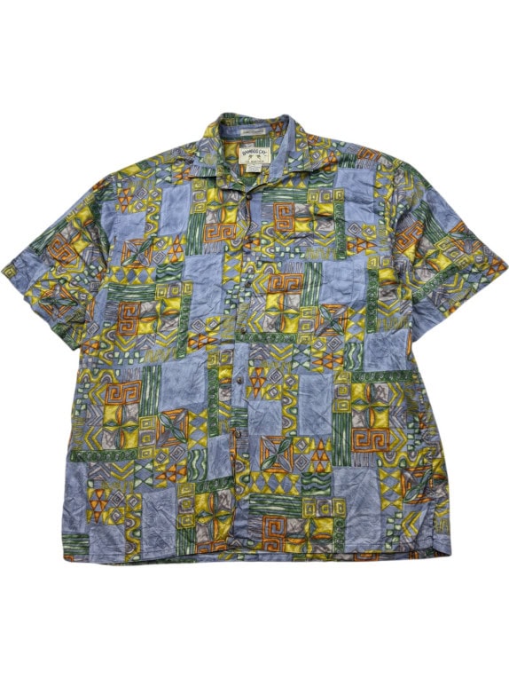 BAMBOO CAY CAMICIA RETRO MULTICOLORE UOMO PRE OWNED L