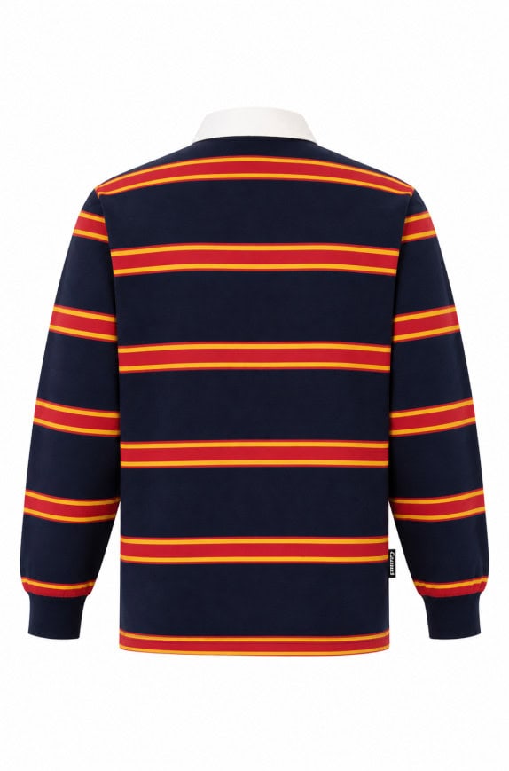 BARBARIAN CHIEF POLO SHIRT VINTAGE NAVY ΚΟΚΚΙΝΟ ΑΝΤΡΙΚΟ PRE OWNED XL