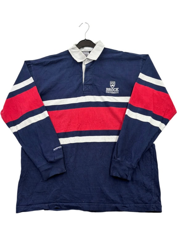 BARBARIAN ΜΠΛΟΥΖΑ ΡΑΓΚΜΠΙ COLLEGIATE NAVY ΑΝΤΡΙΚΟ PRE OWNED XL