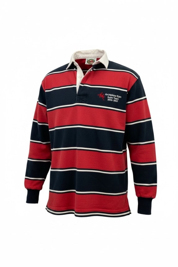 BARBARIAN MAGLIA DA RUGBY RETRO BLU NAVY ROSSA UOMO PRE OWNED S