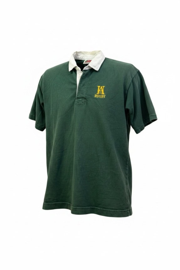 BARBARIAN RUGBY SHIRT VINTAGE SPORTSWEAR GREEN MENS PRE OWNED L