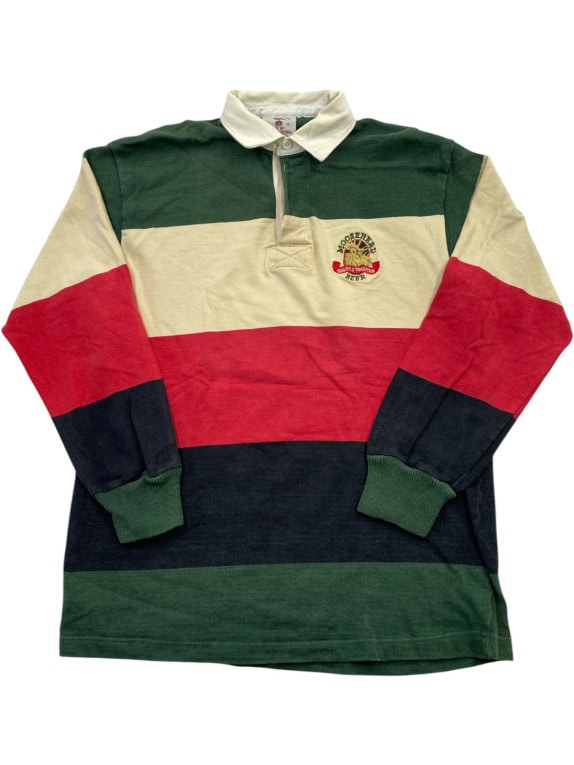 BARBARIAN RUGBY SHIRT RETRO MULTICOLOR MENS PRE OWNED L