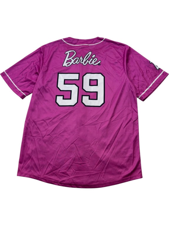 BARBIE BASEBALL JERSEY GRAPHIC ΡΟΖ UNISEX PRE OWNED