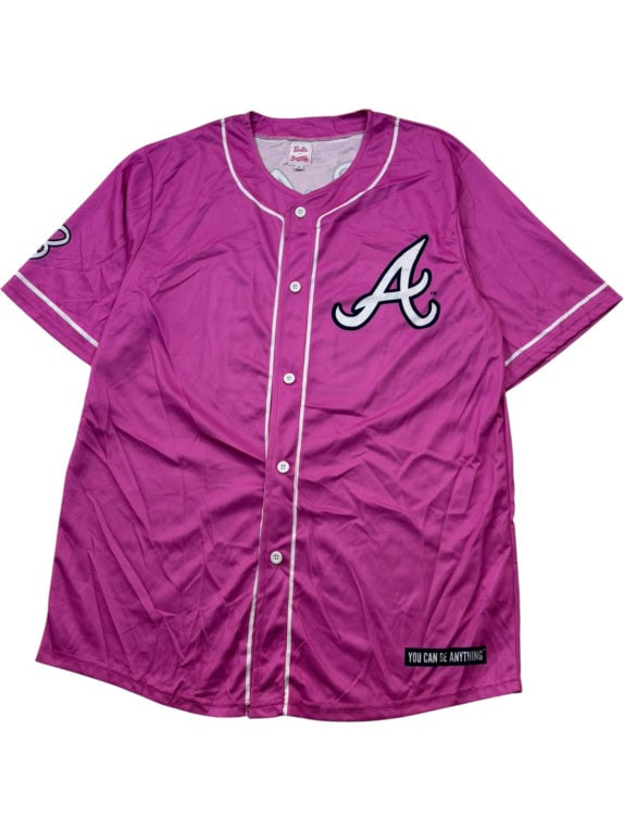 BARBIE BASEBALL JERSEY GRAPHIC ΡΟΖ UNISEX PRE OWNED