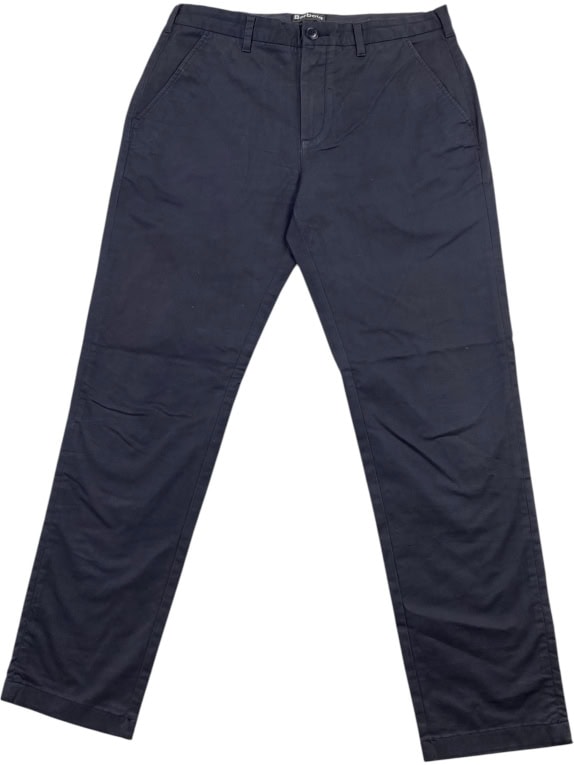 BARBOUR PANTALONE CHINO REGULAR FIT LOGO BLU UOMO L