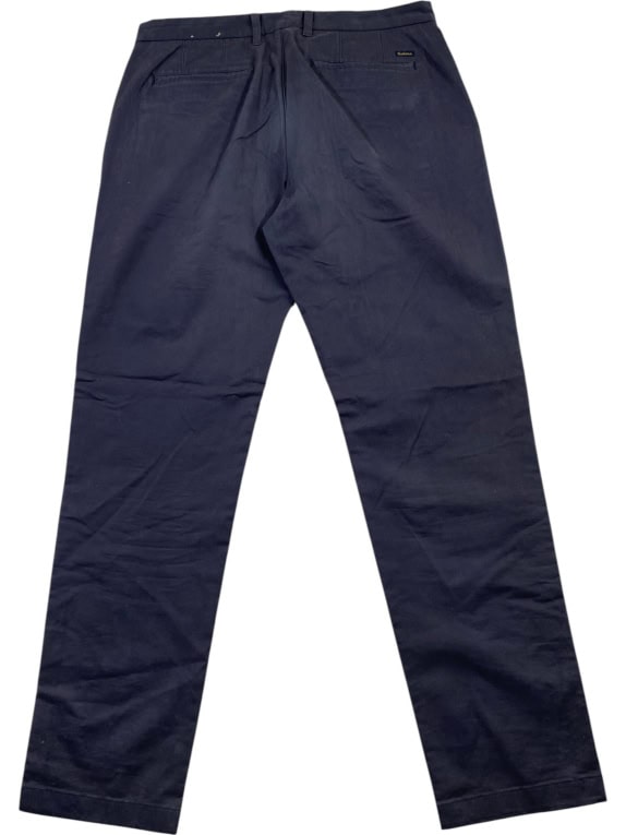 BARBOUR CHINO PANTS REGULAR FIT LOGO BLUE MENS L