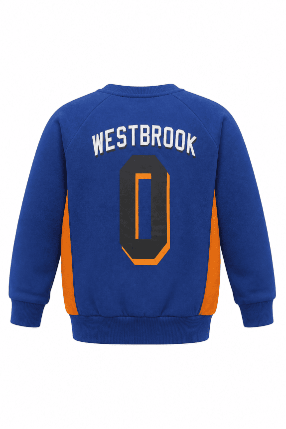 1990s BASKETBALL SWEATSHIRT GRAPHIC BLUE ΑΝΤΡΙΚΟ PRE OWNED M