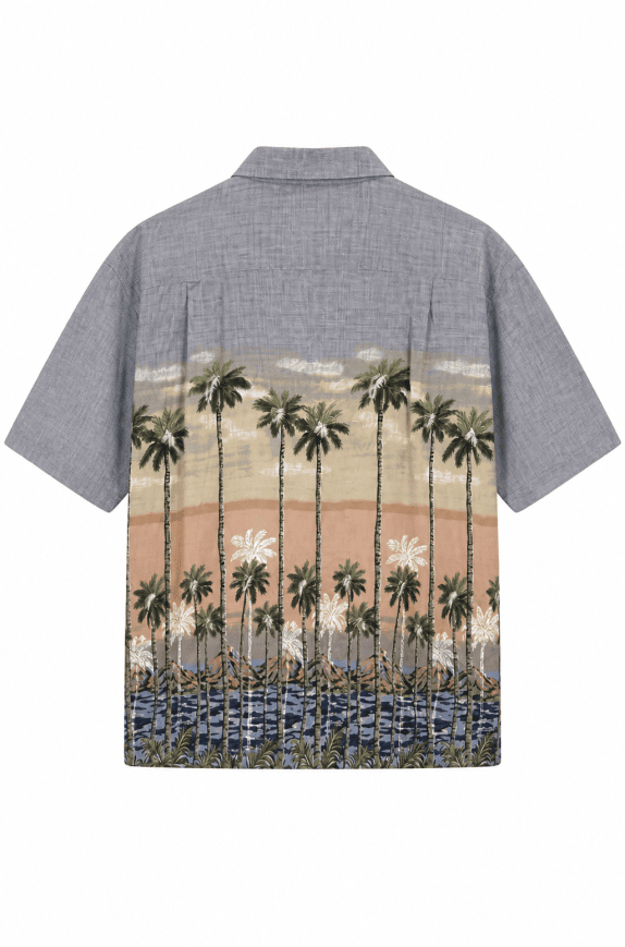 BATIK BAY ΠΟΥΚΑΜΙΣΟ TROPICAL ΓΚΡΙ ΑΝΤΡΙΚΟ PRE OWNED XXL