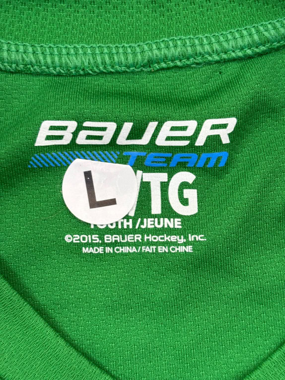 BAUER PULLOVER HOCKEY GRAPHIC VERDE UOMO PRE OWNED XL TG
