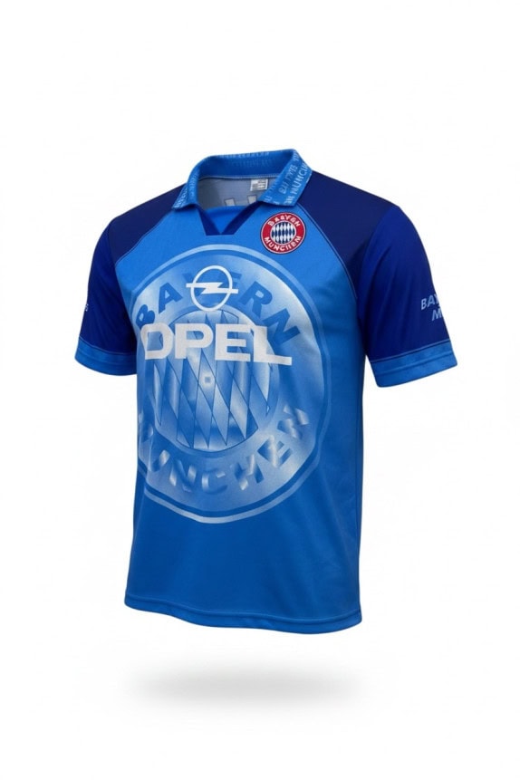 BAYERN MUNICH ΦΑΝΕΛΑ ΠΟΔΟΣΦΑΙΡΟΥ RETRO SPORTSWEAR ΜΠΛΕ ΑΝΤΡΙΚΟ PRE OWNED XL