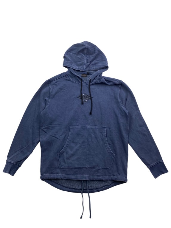 Bear Felpa con cappuccio vintage con logo blu da uomo M
