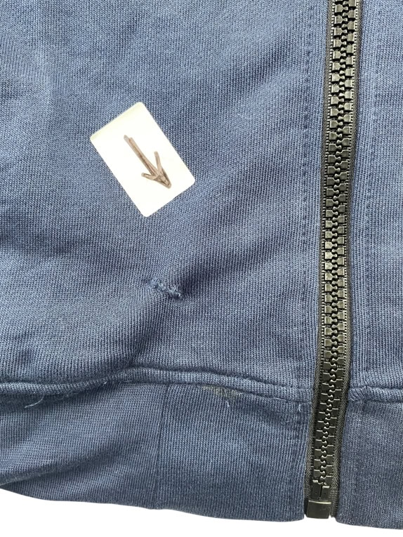 Felpa con zip Bear blu navy da uomo XXL