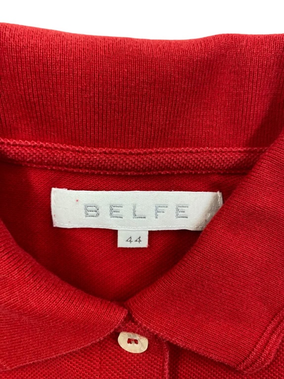 BELFΕ ΑΜΑΝΙΚΗ POLO ΜΠΛΟΥΖΑ LOGO ΚΟΚΚΙΝΗ ΓΥΝΑΙΚΕΙΑ M