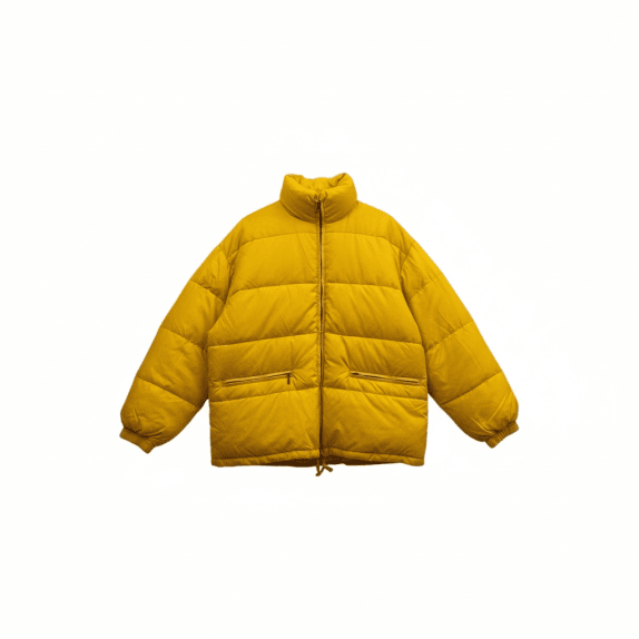 Belfe & Belfe Μπουφάν Puffer Vintage Λογότυπο Κίτρινο Ανδρικό M/L