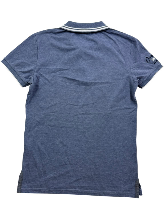 BELL’UOMO Polo Shirt Casual Logo Print Blue Men’s M