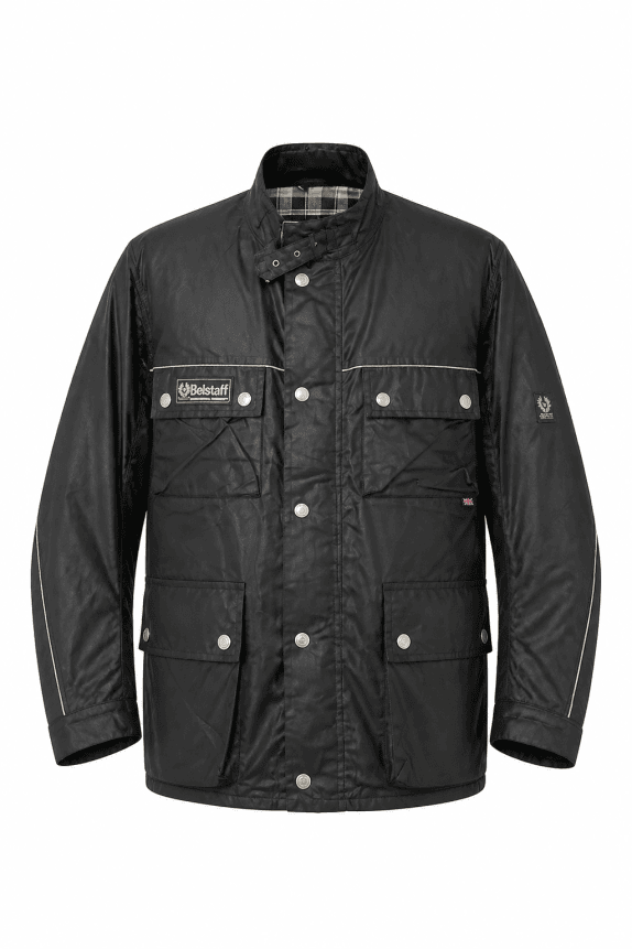 1990s BELSTAFF JACKET ΜΑΥΡΟ ΑΝΤΡΙΚΟ PRE OWNED L