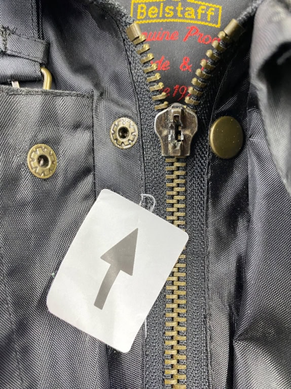 BELSTAFF GIACCA LOGO VINTAGE NERA DA UOMO L