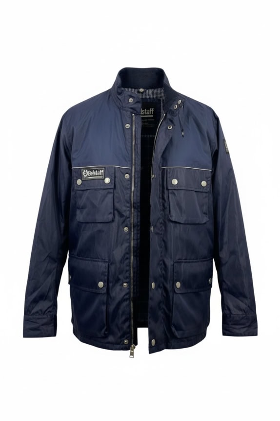 BELSTAFF JACKET VINTAGE ΛΟΓΟΤΥΠΟ ΜΠΛΕ ΑΝΔΡΙΚΟ S
