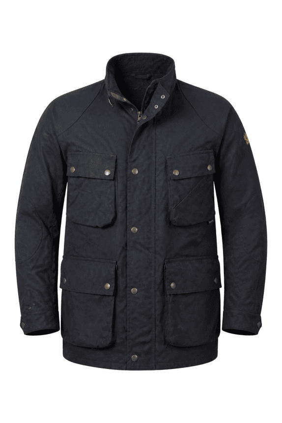 1990s BELSTAFF JACKET WORKWEAR ΜΑΥΡΟ ΑΝΤΡΙΚΟ PRE OWNED XL