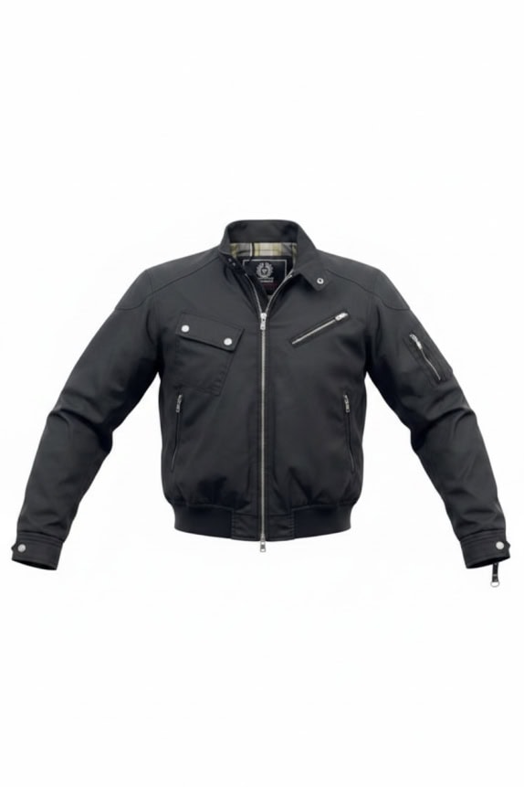 Belstaff Μαύρο Bomber Jacket Gold Label