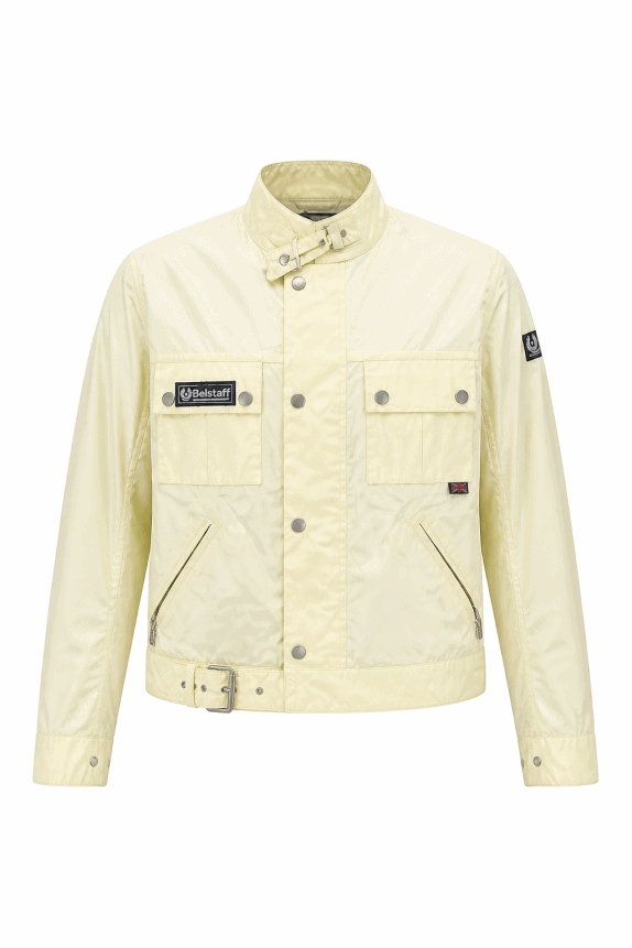 1990s BELSTAFF ΜΠΟΥΦΑΝ ΑΝΤΙ ΑΝΕΜΙΚΟ ΚΡΕΜ ΑΝΤΡΙΚΟ PRE OWNED XS
