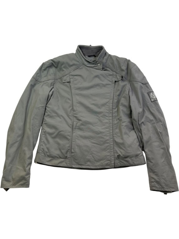BELSTAFF JACKET BIKER STONE GREY WOMEN PRE OWNED