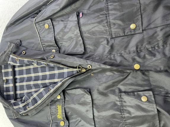 BELSTAFF JACKET CLASSIC BLACK MEN PRE OWNED L