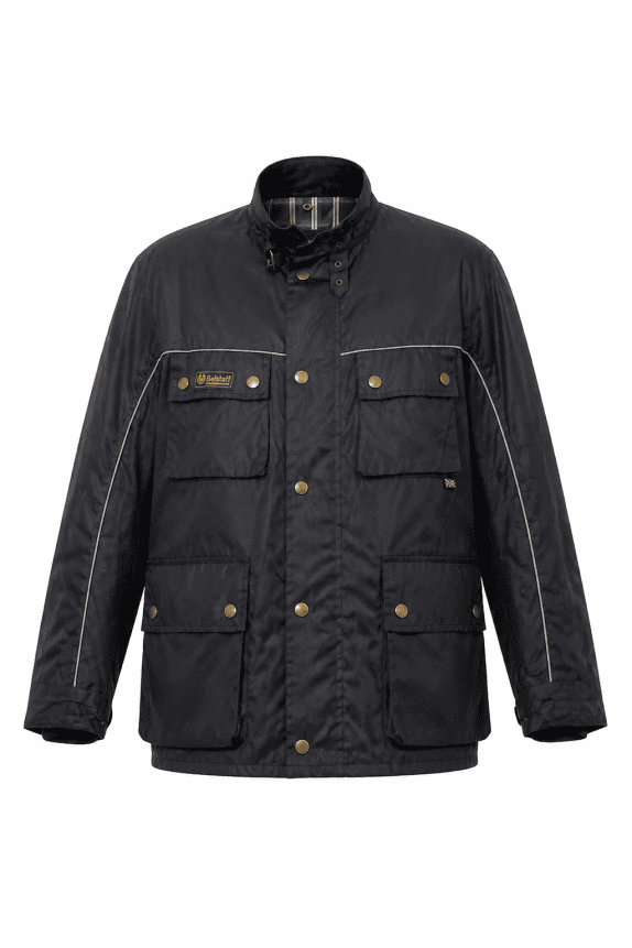 BELSTAFF JACKET CLASSIC BLACK MEN PRE OWNED L
