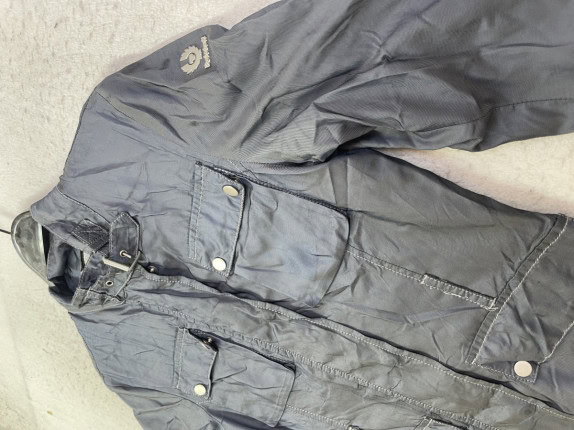 1990s BELSTAFF ΜΠΟΥΦΑΝ ΜΕ ΤΣΕΠΕΣ ΜΠΛΕ ΑΝΤΡΙΚΟ PRE OWNED XS