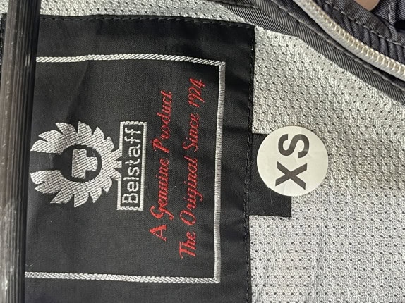 1990s BELSTAFF ΜΠΟΥΦΑΝ ΜΕ ΤΣΕΠΕΣ ΜΠΛΕ ΑΝΤΡΙΚΟ PRE OWNED XS
