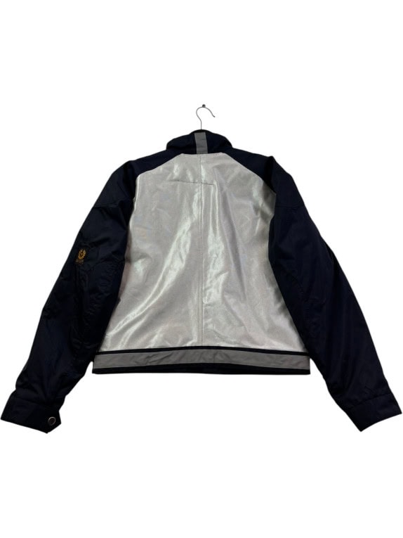BELSTAFF MOTORCYCLE JACKET RACING NAVY MEN PRE OWNED L