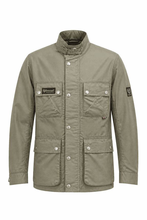 90s BELSTAFF ΜΠΟΥΦΑΝ WORKWEAR ΧΑΚΙ ΑΝΤΡΙΚΟ PRE OWNED L
