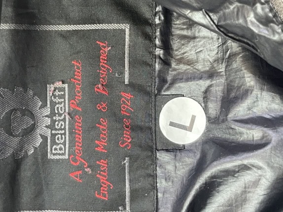 BELSTAFF GIACCA IMBOTTITA STREETWEAR NERO UOMO PRE OWNED L