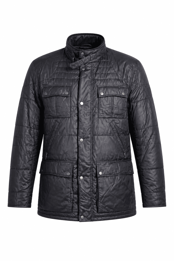 BELSTAFF GIACCA IMBOTTITA STREETWEAR NERO UOMO PRE OWNED L